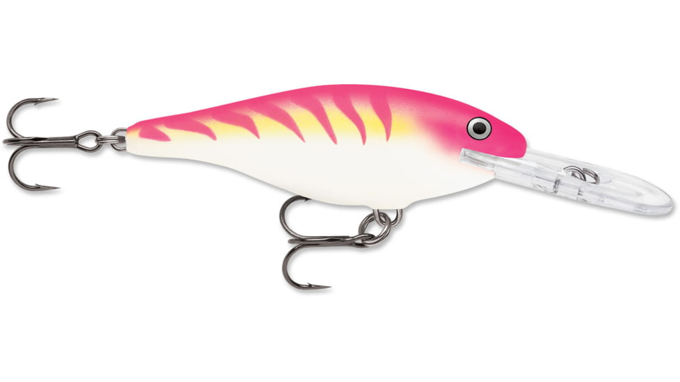 Rapala Shad Rap 08 Lure, Pink Tiger UV, SR08PTU