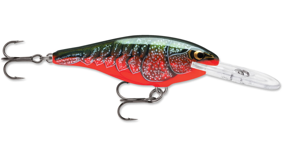 Rapala Shad Rap 08 Lure, Red Crawdad, SR08RCW