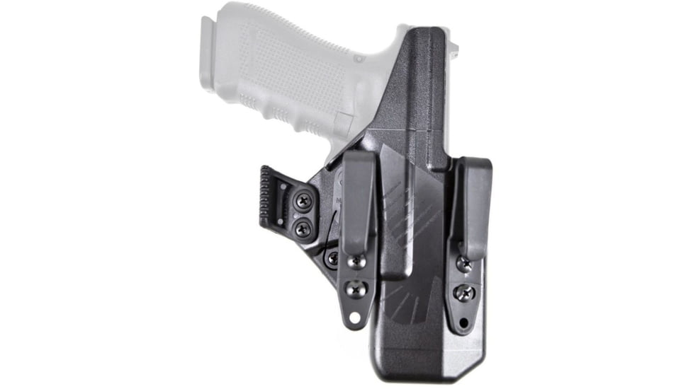 Raven Concealment Eidolon Advance Holster Kit, Glock 17 Gen 3/4, 1.5/1.75in Overhooks, Right Hand, Black, EG17RHBKF