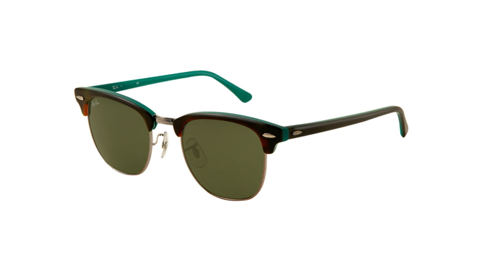 Ray-Ban Clubmaster Bifocal Sunglasses RB3016 with Lined Bi-Focal Rx Prescription Lenses RB3016-1127-4921 - Lens Diameter 49 mm, Frame Color Top Shiny Havana