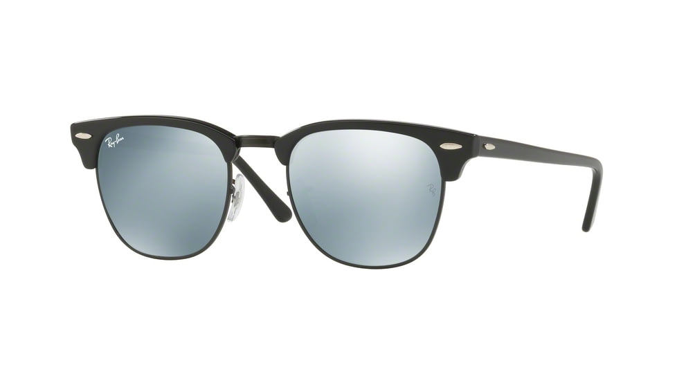 Ray-Ban Clubmaster Bifocal Sunglasses RB3016 with Lined Bi-Focal Rx Prescription Lenses RB3016-122930-51 - Lens Diameter 51 mm, Frame Color Black