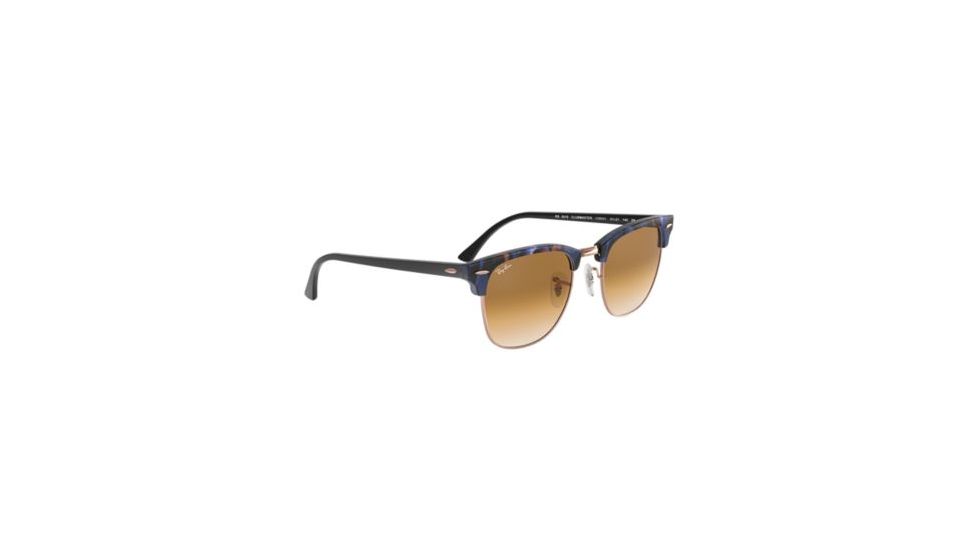 Ray-Ban Clubmaster Bifocal Sunglasses, 49mm, Spotted Brown/Blue, RB3016-125651-49-BI