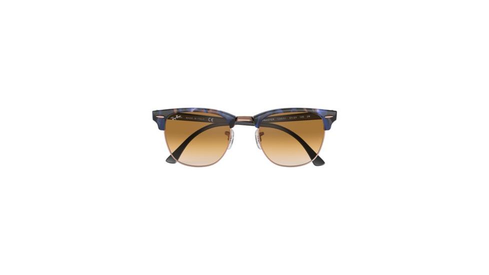 Ray-Ban Clubmaster Bifocal Sunglasses, 49mm, Spotted Brown/Blue, RB3016-125651-49-BI