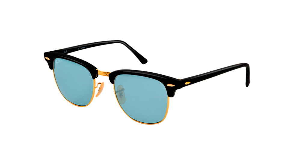 Ray-Ban Clubmaster Bifocal Sunglasses RB3016 with Lined Bi-Focal Rx Prescription Lenses RB3016-901S3R-49 - Lens Diameter 49 mm, Lens Diameter 49 mm, Frame Color Matte Black