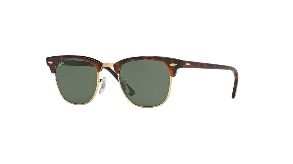 Ray-Ban Clubmaster Bifocal Sunglasses RB3016 with Lined Bi-Focal Rx Prescription Lenses RB3016-990-58-49 - Lens Diameter 49 mm, Frame Color Red Havana