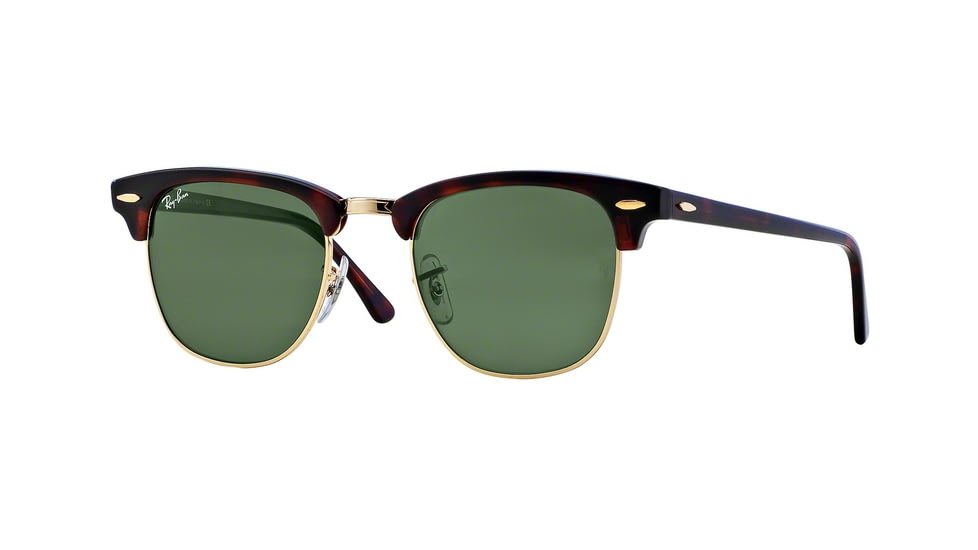 Ray-Ban Clubmaster Bifocal Sunglasses RB3016 with Lined Bi-Focal Rx Prescription Lenses RB3016-W0366E-49 - Lens Diameter 49 mm, Frame Color Mock Tartaruga Arista