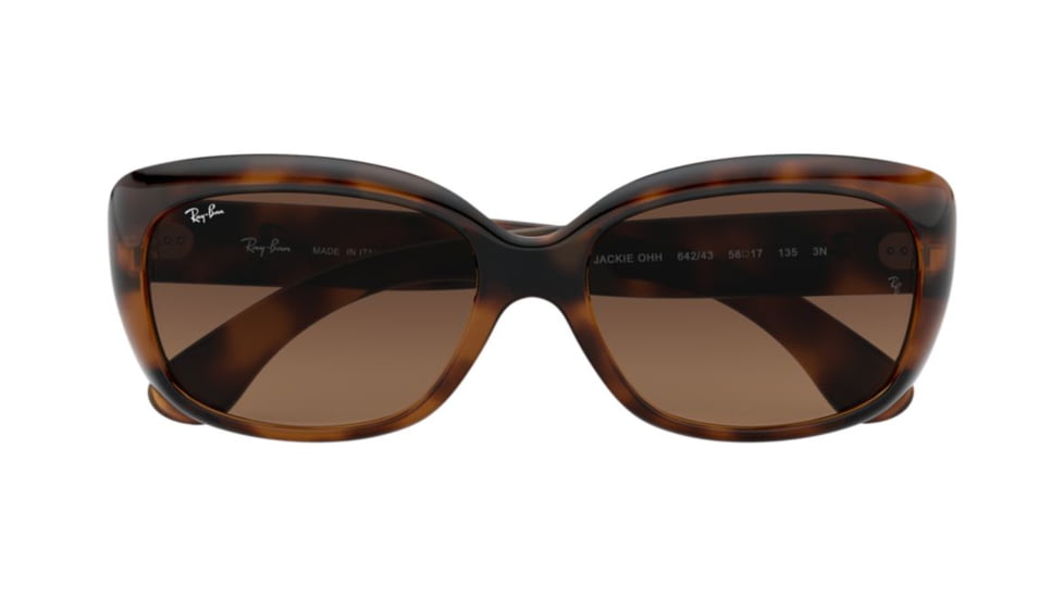 Ray-Ban Jackie OHH Sunglasses RB4101 642/43-58 - , Light Brown Gradient Black Lenses