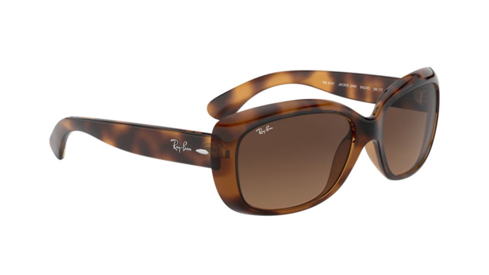 Ray-Ban Jackie OHH Sunglasses RB4101 642/43-58 - , Light Brown Gradient Black Lenses