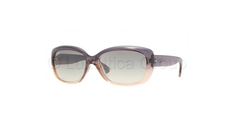 Ray-Ban Jackie OHH Sunglasses RB4101 783/32-5817 - Grad Gray On Peach Crystal Gray Gradient