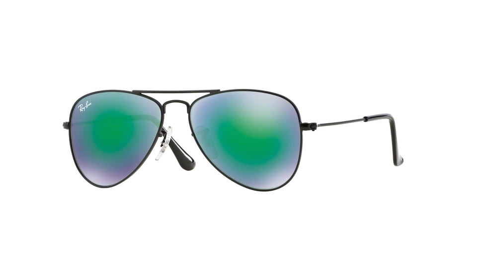 Ray-Ban Junior Bifocal Sunglasses RJ9506S for Kids with Lined Bi-Focal Rx Prescription Lenses RJ9506S-201-3R-50 - Lens Diameter 50 mm, Frame Color Matte Black