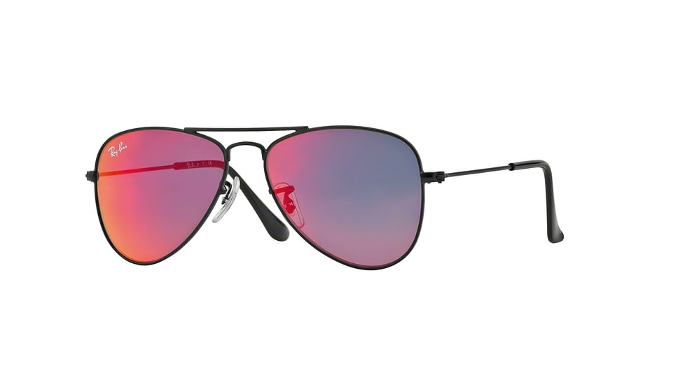 Ray-Ban Junior Bifocal Sunglasses RJ9506S for Kids with Lined Bi-Focal Rx Prescription Lenses RJ9506S-201-6Q-50 - Lens Diameter 50 mm, Frame Color Matte Black