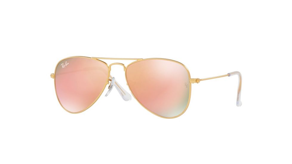 Ray-Ban Junior Bifocal Sunglasses RJ9506S for Kids with Lined Bi-Focal Rx Prescription Lenses RJ9506S-249-2Y-50 - Lens Diameter 50 mm, Frame Color Matte Gold