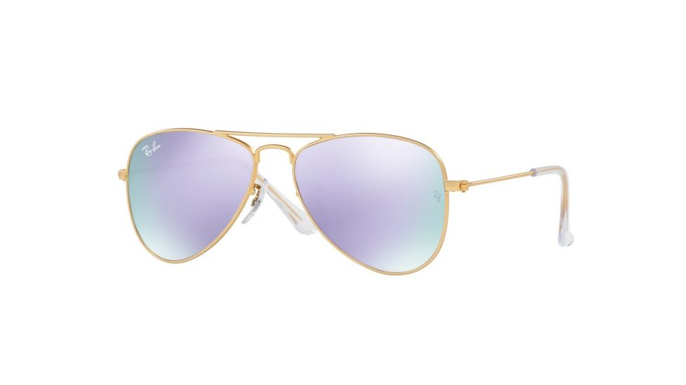 Ray-Ban Junior Bifocal Sunglasses RJ9506S for Kids with Lined Bi-Focal Rx Prescription Lenses RJ9506S-249-4V-50 - Lens Diameter 50 mm, Frame Color Matte Gold