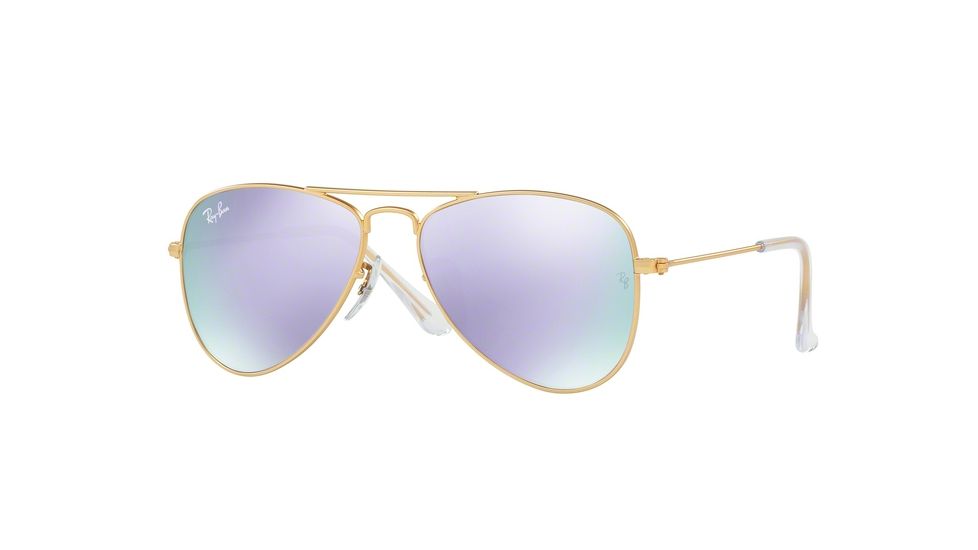 Ray-Ban Junior Bifocal Sunglasses RJ9506S for Kids with Lined Bi-Focal Rx Prescription Lenses RJ9506S-249-4V-52 - Lens Diameter 52 mm, Frame Color Matte Gold