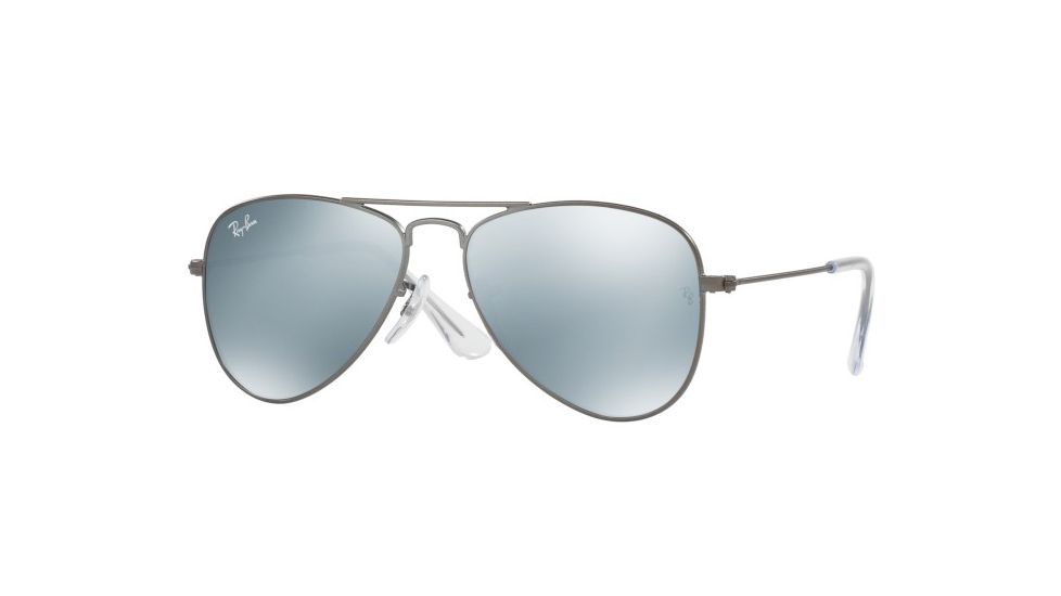 Ray-Ban Junior Bifocal Sunglasses RJ9506S for Kids with Lined Bi-Focal Rx Prescription Lenses RJ9506S-250-30-50 - Lens Diameter 50 mm, Frame Color Matte Gunmetal