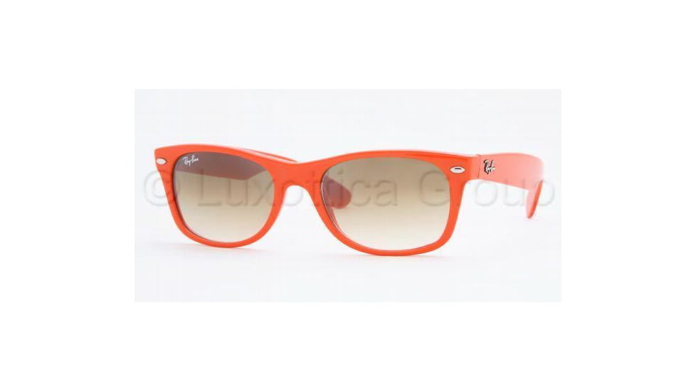 Ray-Ban New Wayfarer Prescription Sunglasses RB2132 RB2132-757-51-5218 - Lens Diameter: 52 mm, Frame Color: Dark Orange