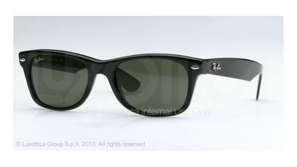 Ray-Ban New Wayfarer Prescription Sunglasses RB2132 RB2132-901-58 - Lens Diameter 58 mm, Frame Color Black