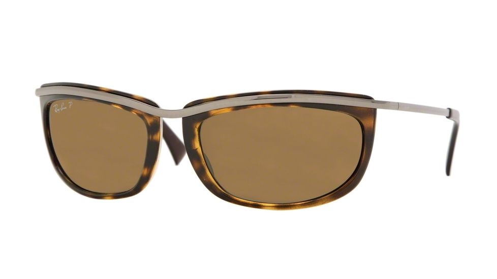 Ray-Ban Olympian I Sunglasses RB4109 710/57-62 - Light Havana Frame, Crystal Brown Polarized Lenses