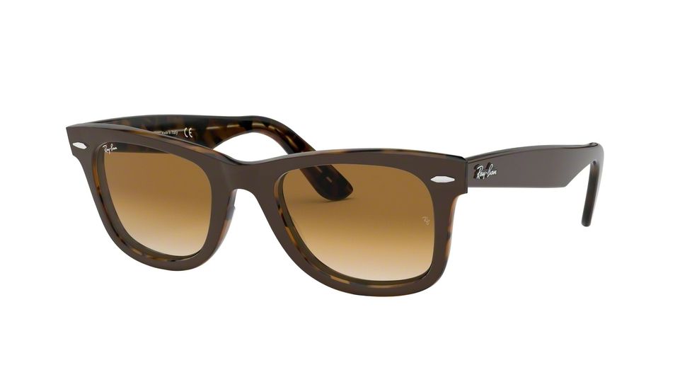 Ray-Ban Original Wayfarer Prescription Sunglasses, 50mm, Clear Gradient Brown, RB2140-127651-50-SV