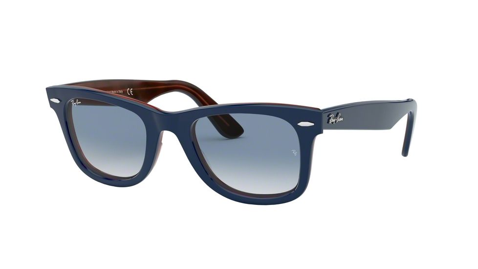 Ray-Ban Original Wayfarer Prescription Sunglasses, 50mm, Clear Gradient Blue, RB2140-12783F-50-SV
