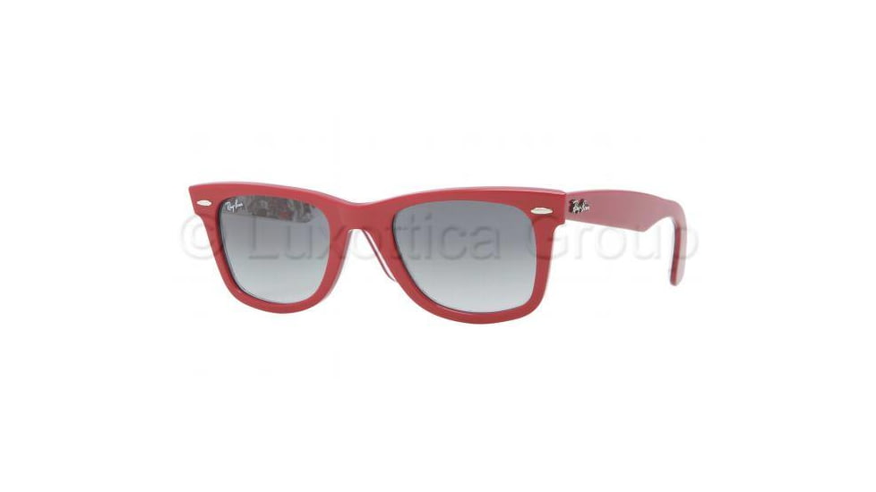 Ray-Ban Original Wayfarer Prescription Sunglasses RB2140  RB2140-111871-5022 - Lens Diameter 50 mm, Frame Color Top Red Texture London