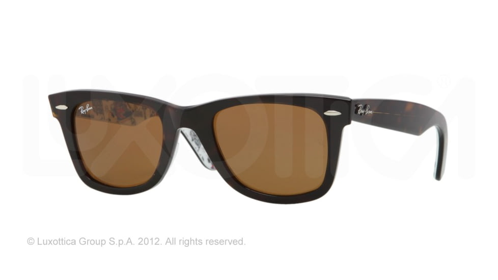 Ray-Ban Original Wayfarer Prescription Sunglasses RB2140  RB2140-1119-50 - Lens Diameter 50 mm, Frame Color Top Havana+texture London