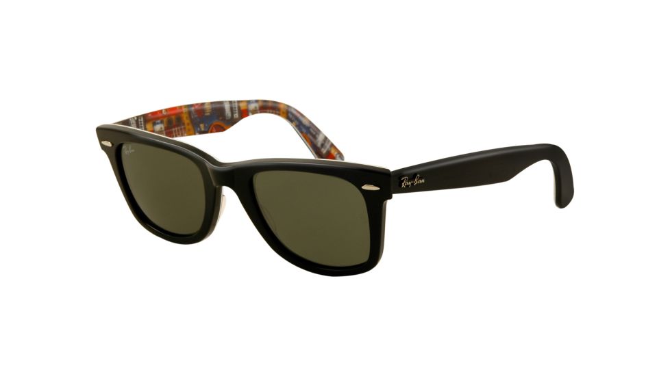Ray-Ban Original Wayfarer Prescription Sunglasses RB2140  RB2140-1120-5022 - Lens Diameter 50 mm, Frame Color Top Black Texture Music
