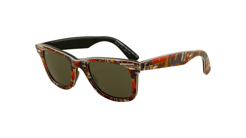 Ray-Ban Original Wayfarer Prescription Sunglasses RB2140  RB2140-1121-5022 - Lens Diameter 50 mm, Frame Color Top Texture Music on Black