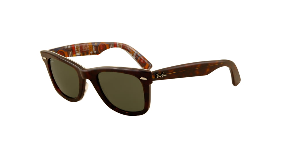 Ray-Ban Original Wayfarer Prescription Sunglasses RB2140  RB2140-1122-5022 - Lens Diameter 50 mm, Frame Color Top Havana On Texture