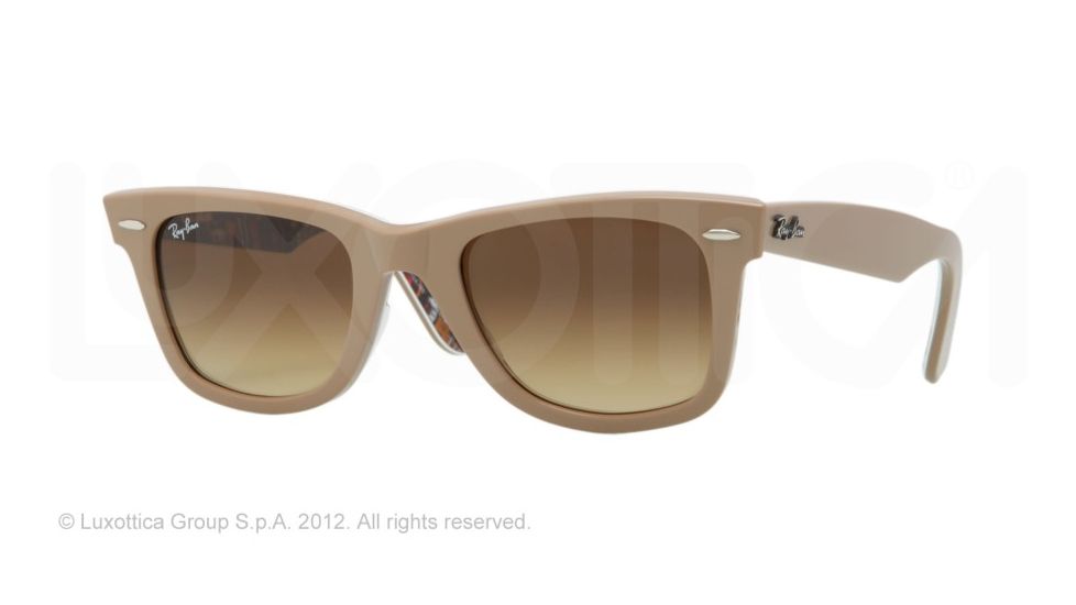 Ray-Ban Original Wayfarer Prescription Sunglasses RB2140  RB2140-112485-50 - Lens Diameter 50 mm, Lens Diameter 50 mm, Frame Color Top Beige On Texture Music