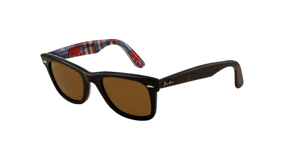 Ray-Ban Original Wayfarer Prescription Sunglasses RB2140 RB2140-113257-50 - Lens Diameter 50 mm, Frame Color Top Havana On Texture Plaid