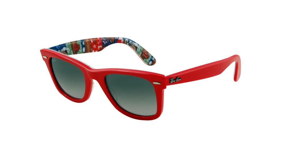 Ray-Ban Original Wayfarer Prescription Sunglasses RB2140  RB2140-113971-5022 - Lens Diameter 50 mm, Frame Color Top Coral on Texture Surf