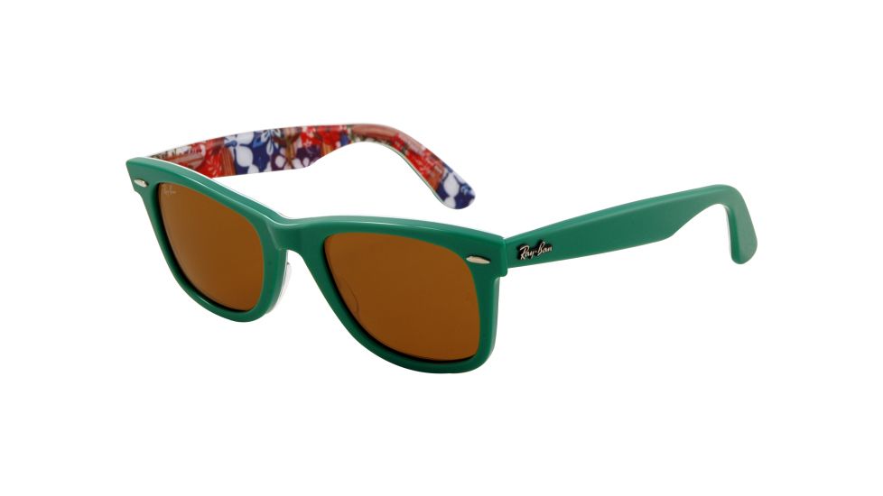 Ray-Ban Original Wayfarer Prescription Sunglasses RB2140  RB2140-1140-5022 - Lens Diameter 50 mm, Frame Color Top Green on Texture S