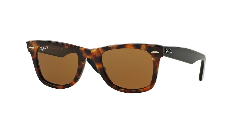 Ray-Ban Original Wayfarer Prescription Sunglasses RB2140 RB2140-116057-50 - Lens Diameter 50 mm, Frame Color Spotted Brown Havana