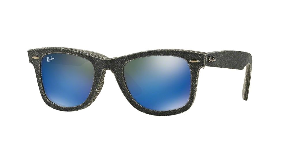 Ray-Ban Original Wayfarer Prescription Sunglasses RB2140 RB2140-119268-50 - Lens Diameter 50 mm, Frame Color Top Jeans Carbon On Grey