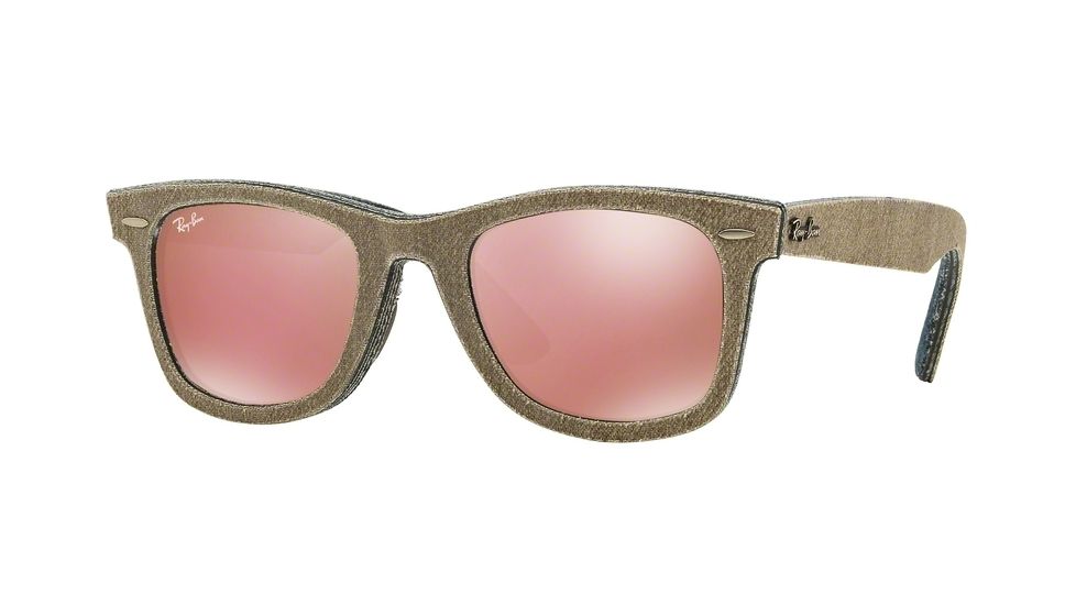 Ray-Ban Original Wayfarer Prescription Sunglasses RB2140 RB2140-1193Z2-50 - Lens Diameter 50 mm, Frame Color Jeans Green Brown/jeans Blue
