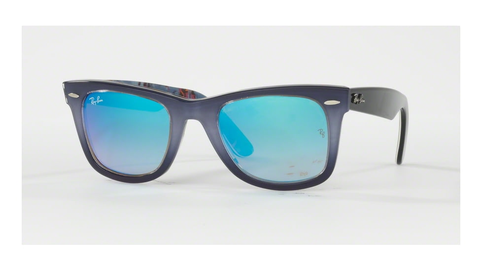 Ray-Ban Original Wayfarer Prescription Sunglasses RB2140 RB2140-11984O-50 - Lens Diameter 50 mm, Frame Color Top Grad Grey On Blue