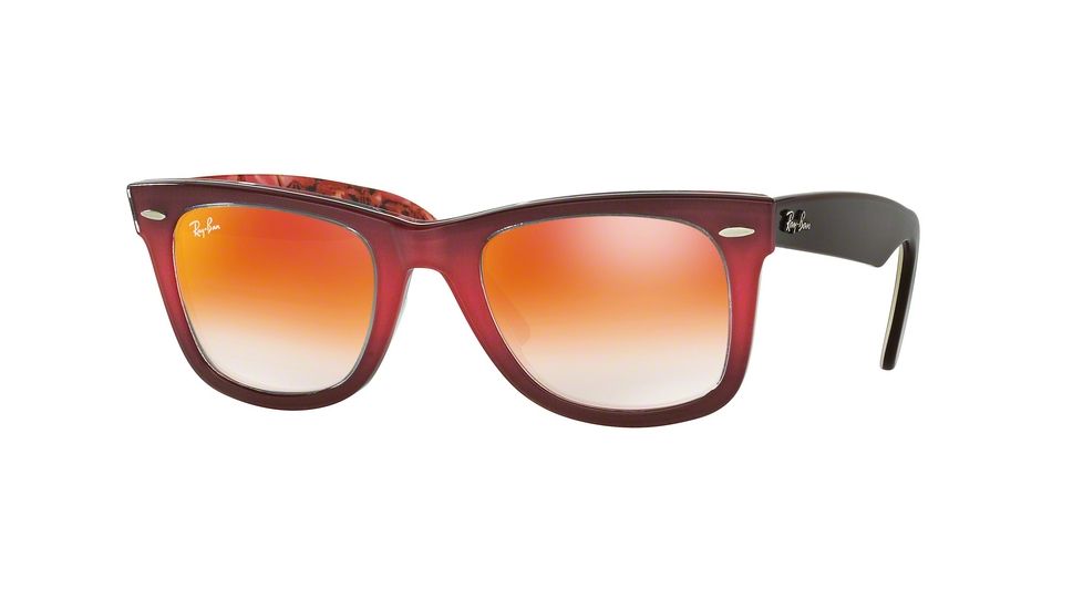 Ray-Ban Original Wayfarer Prescription Sunglasses RB2140 RB2140-12004W-50 - Lens Diameter 50 mm, Frame Color Top Grad Pink On Brown