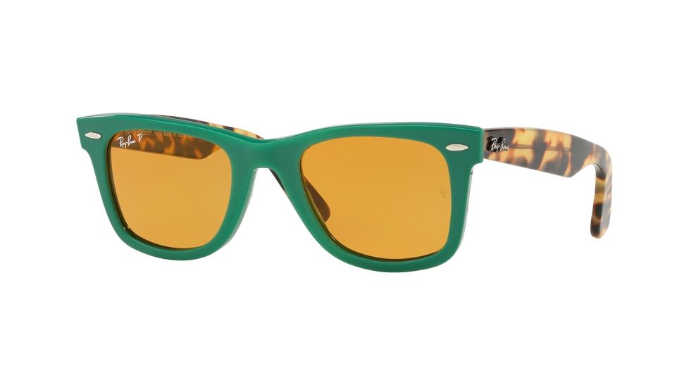 Ray-Ban Original Wayfarer Prescription Sunglasses, 50mm, Green, RB2140-1240N9-50-SV