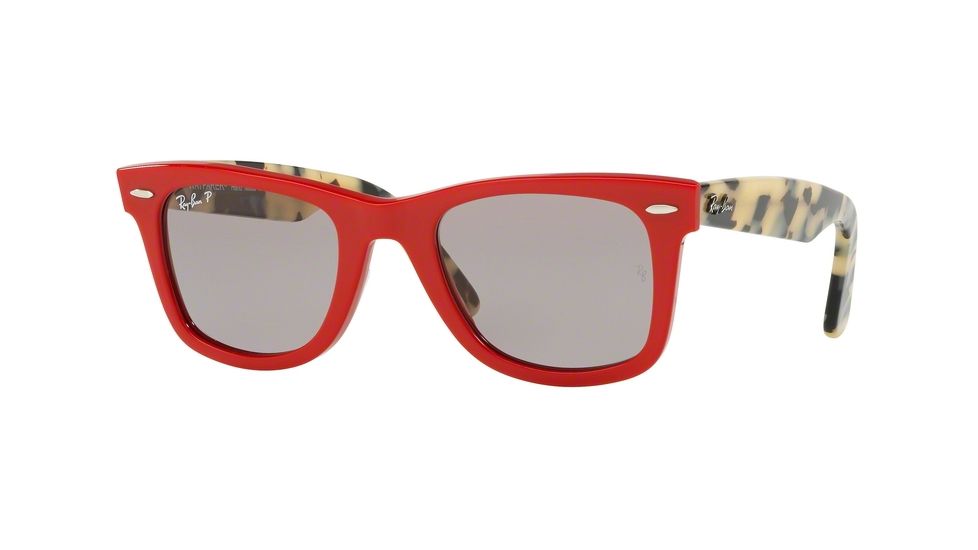 Ray-Ban Original Wayfarer Prescription Sunglasses, 50mm, Red, RB2140-1243P2-50-SV