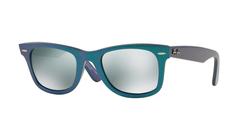 Ray-Ban Original Wayfarer Prescription Sunglasses RB2140 RB2140-611330-50 - Lens Diameter 50 mm, Frame Color Mettallic Azure