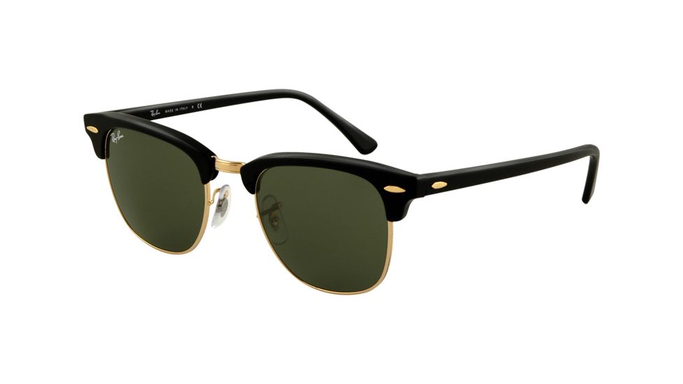 Ray-Ban RB3016 Bifocal Sunglasses - Ebony/Arista Crystal Green Frame / 51 mm Prescription Lenses, W0365-5121