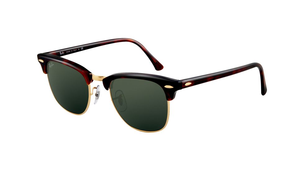 Ray-Ban RB3016 Bifocal Sunglasses - Mock Tortoise/Arista Crystal Green Frame / 51 mm Prescription Lenses, W0366-5121