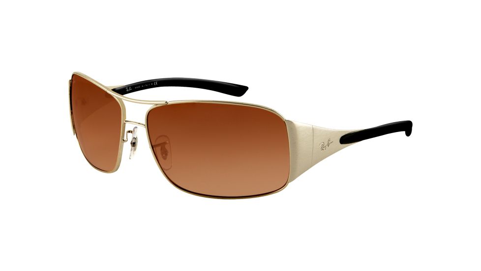 Ray-Ban RB3320 Progressive Sunglasses - Gunmetal Striped Frame / 64 mm Prescription Lenses, 041-13-6414