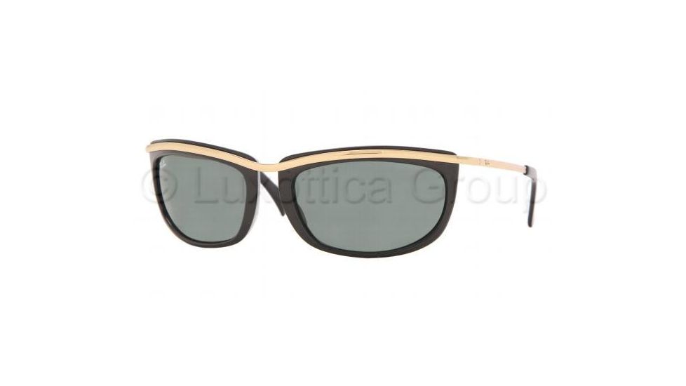 Ray-Ban RB 4109 Sunglasses Styles - Shiny Black Frame / Crystal Green Lenses, 720-6219