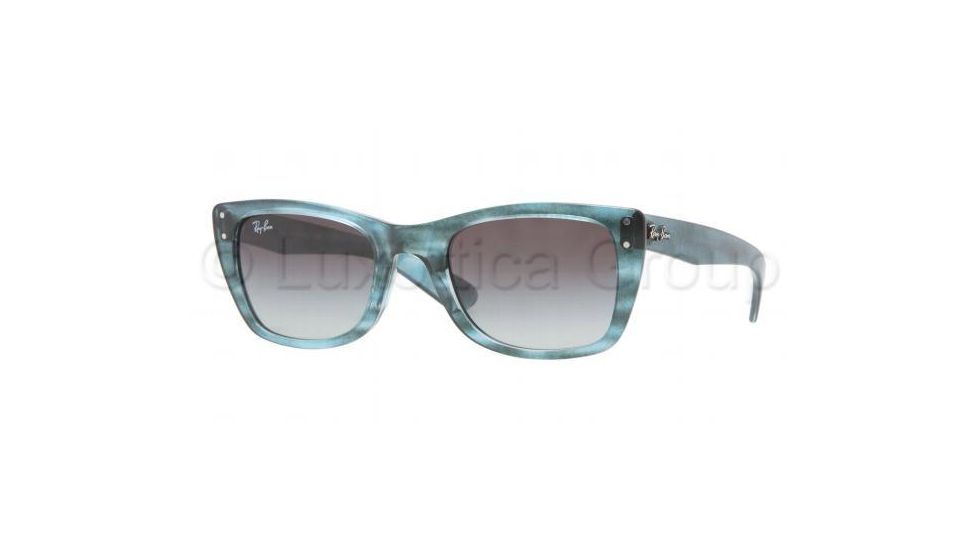 Ray-Ban RB4148 SV Prescription Sunglasses - Azure Strip. Blue-Gray Frame / 52 mm Prescription Lenses, 793-32-5222