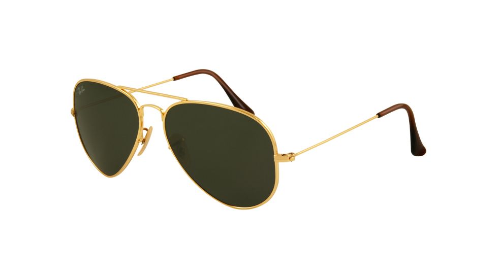Ray-Ban RB8041 Progressive Sunglasses - Gold Frame / 58 mm Prescription Lenses, 001-5814