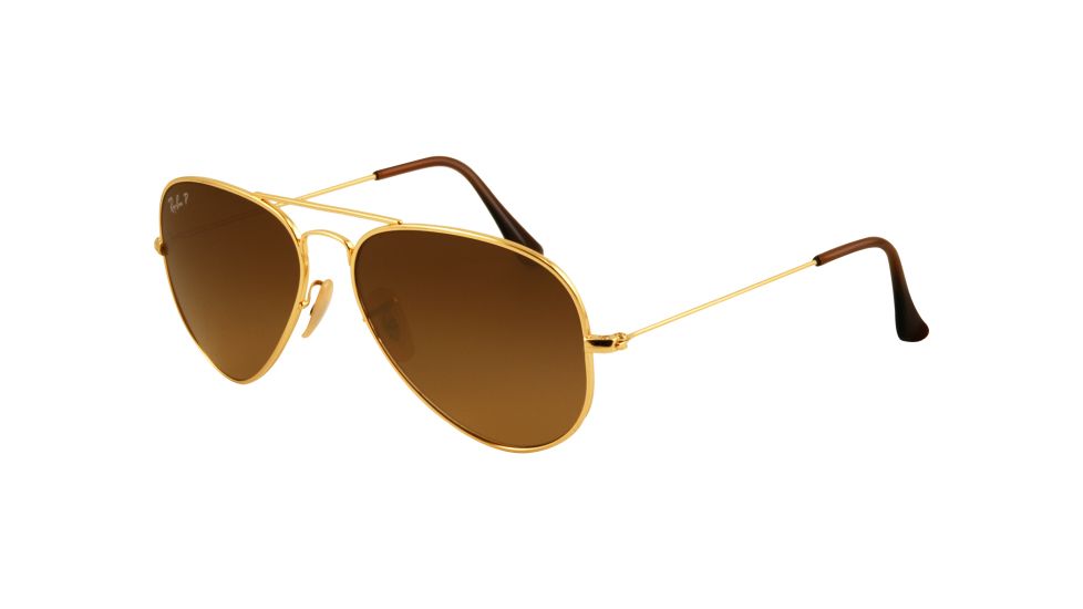 Ray-Ban RB8041 Sunglasses with No-Line Progressive Rx Prescription Lenses RB8041-001-M2-5814 - Lens Diameter: 58 mm, Frame Color: Shiny Gold