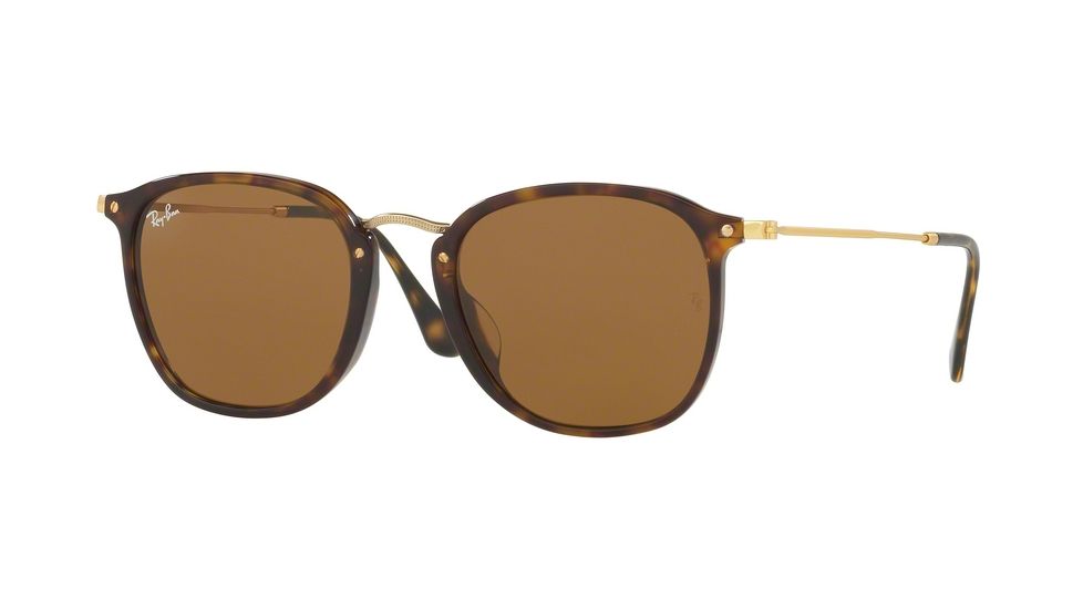 Ray-Ban RB2448NF Progressive Prescription Sunglasses RB2448NF-902-53 - Lens Diameter 53 mm, Frame Color Havana