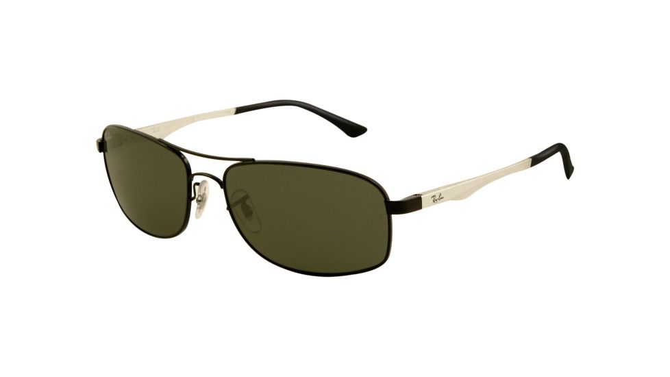 Ray-Ban RB3484 Single Vision Prescription Sunglasses RB3484-002-6317 - Lens Diameter 63 mm, Frame Color Black